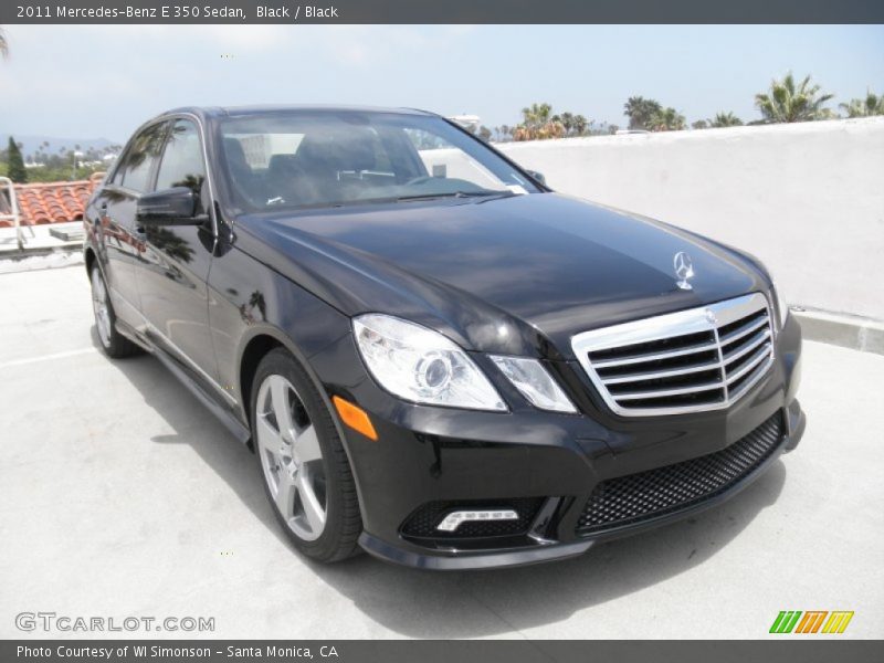 Black / Black 2011 Mercedes-Benz E 350 Sedan