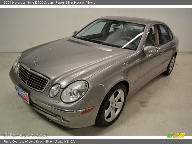 Pewter Silver Metallic / Stone 2004 Mercedes-Benz E 500 Sedan