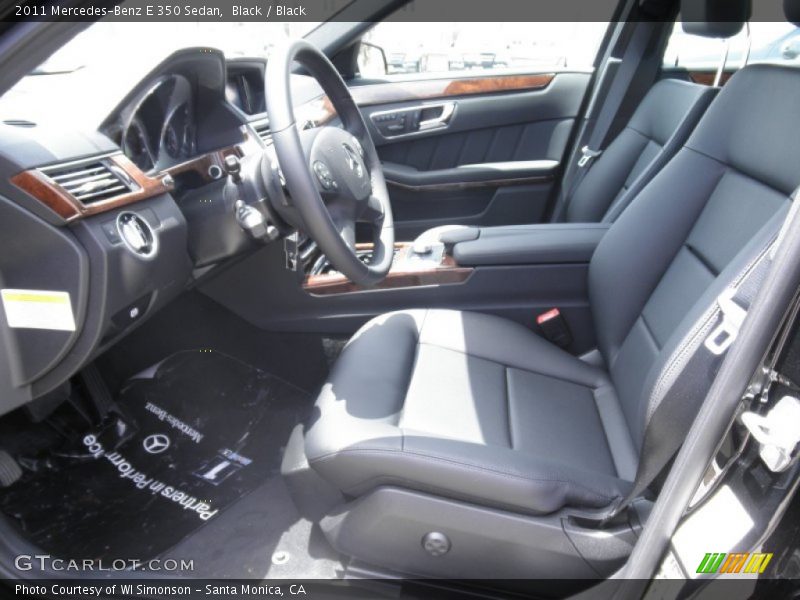 Black / Black 2011 Mercedes-Benz E 350 Sedan