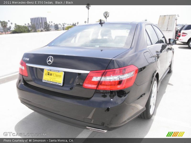 Black / Black 2011 Mercedes-Benz E 350 Sedan