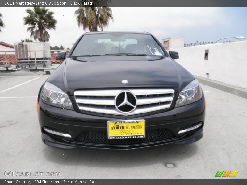 Black / Black 2011 Mercedes-Benz C 300 Sport