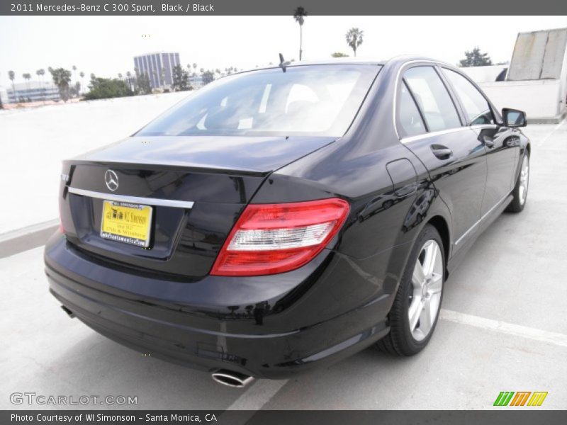 Black / Black 2011 Mercedes-Benz C 300 Sport