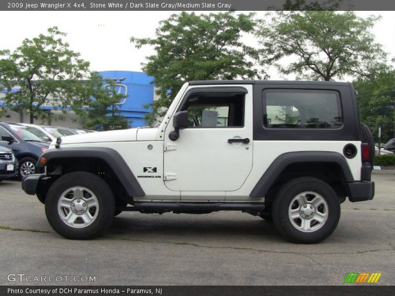 Stone White / Dark Slate Gray/Medium Slate Gray 2009 Jeep Wrangler X 4x4