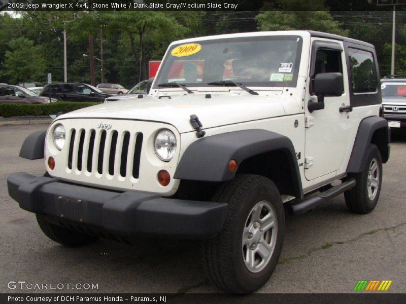 Stone White / Dark Slate Gray/Medium Slate Gray 2009 Jeep Wrangler X 4x4