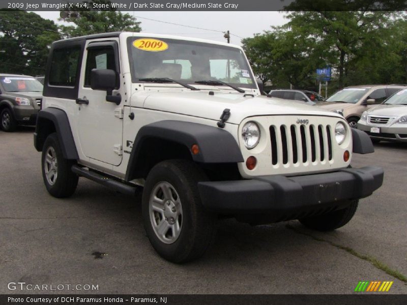 Stone White / Dark Slate Gray/Medium Slate Gray 2009 Jeep Wrangler X 4x4