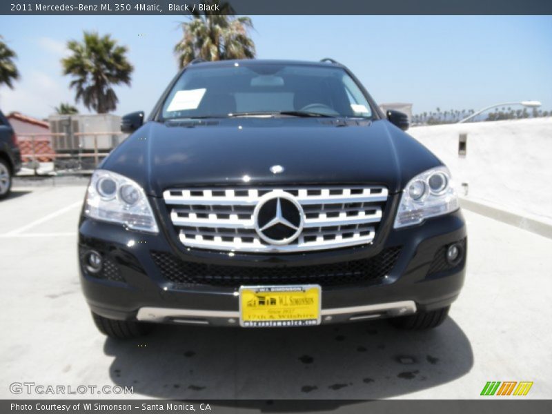 Black / Black 2011 Mercedes-Benz ML 350 4Matic