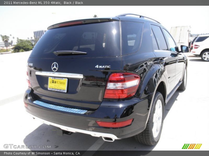 Black / Black 2011 Mercedes-Benz ML 350 4Matic