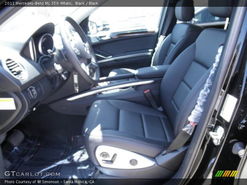 Black / Black 2011 Mercedes-Benz ML 350 4Matic