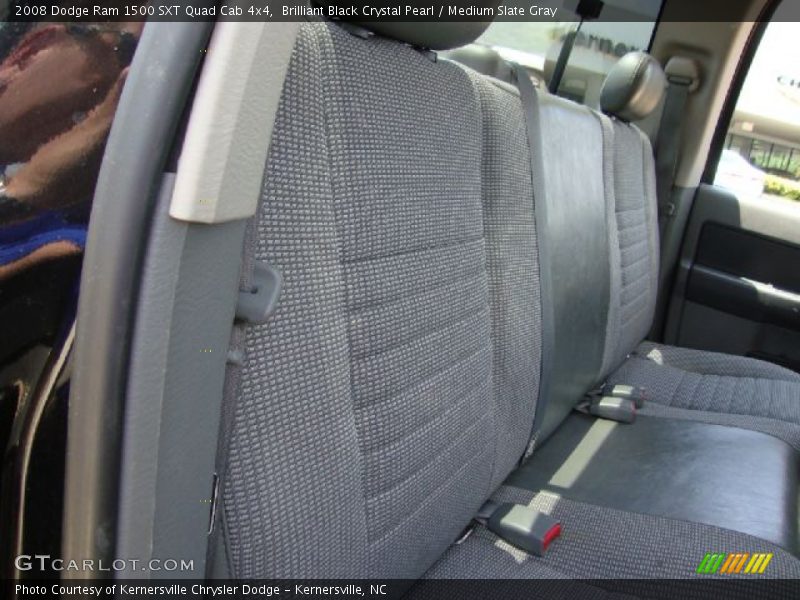 Brilliant Black Crystal Pearl / Medium Slate Gray 2008 Dodge Ram 1500 SXT Quad Cab 4x4