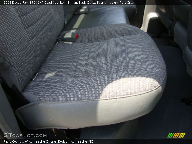 Brilliant Black Crystal Pearl / Medium Slate Gray 2008 Dodge Ram 1500 SXT Quad Cab 4x4