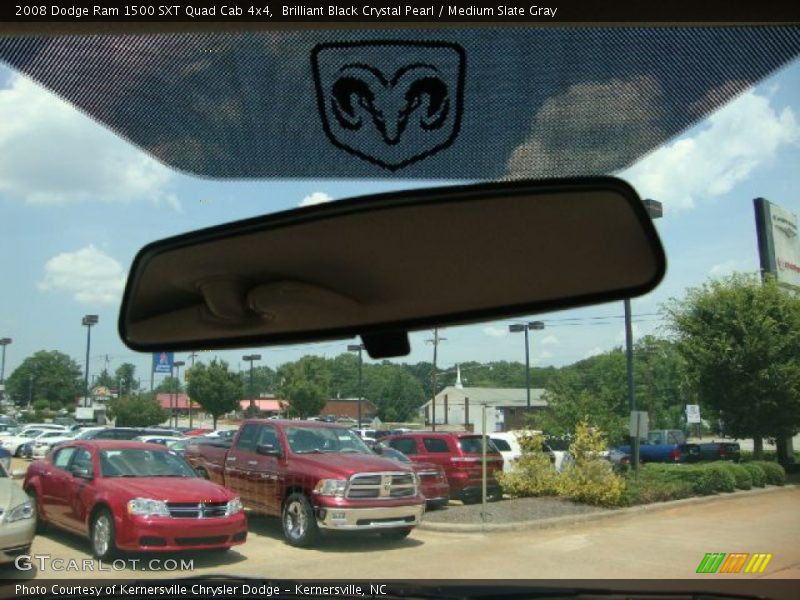 Brilliant Black Crystal Pearl / Medium Slate Gray 2008 Dodge Ram 1500 SXT Quad Cab 4x4