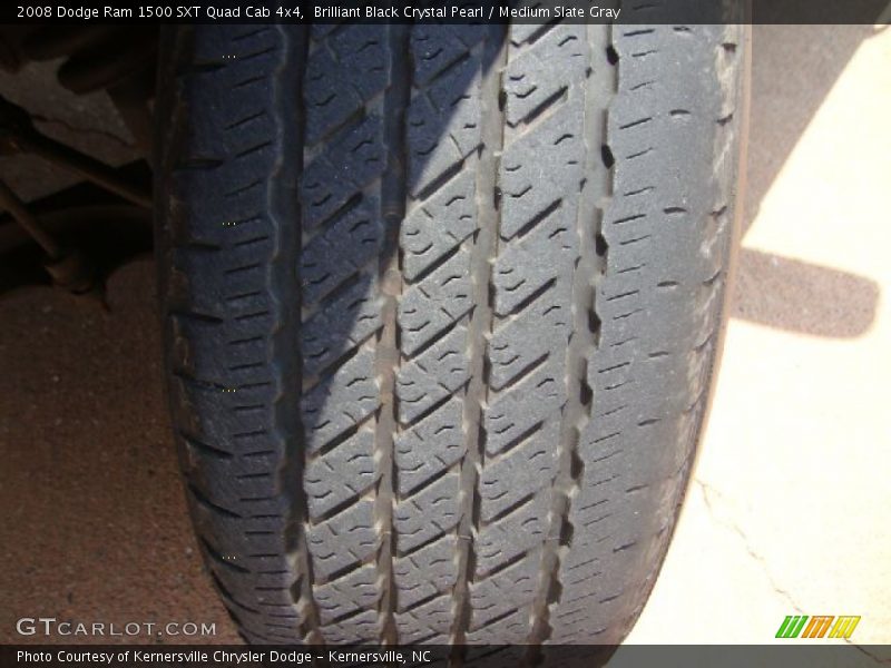 Brilliant Black Crystal Pearl / Medium Slate Gray 2008 Dodge Ram 1500 SXT Quad Cab 4x4