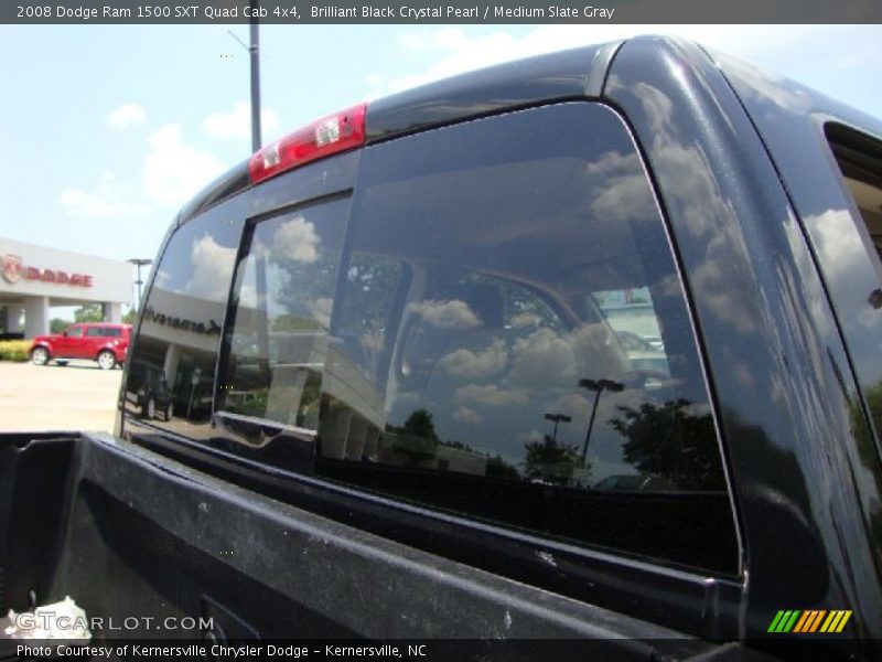 Brilliant Black Crystal Pearl / Medium Slate Gray 2008 Dodge Ram 1500 SXT Quad Cab 4x4
