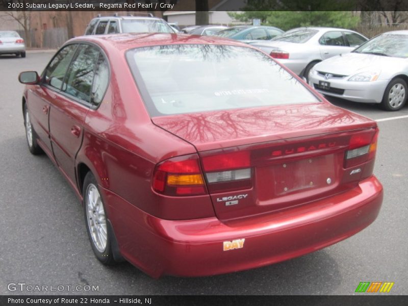 Regatta Red Pearl / Gray 2003 Subaru Legacy L Sedan