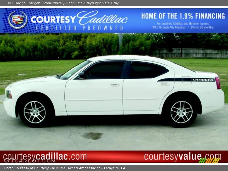 Stone White / Dark Slate Gray/Light Slate Gray 2007 Dodge Charger