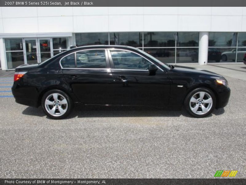 Jet Black / Black 2007 BMW 5 Series 525i Sedan