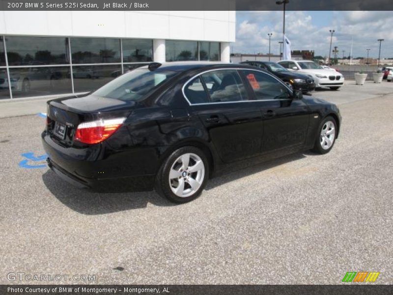 Jet Black / Black 2007 BMW 5 Series 525i Sedan