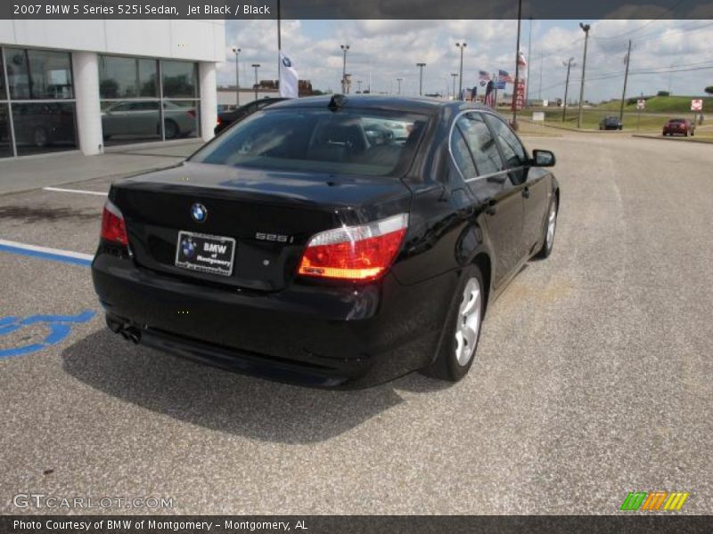 Jet Black / Black 2007 BMW 5 Series 525i Sedan