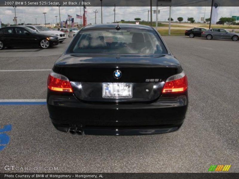 Jet Black / Black 2007 BMW 5 Series 525i Sedan