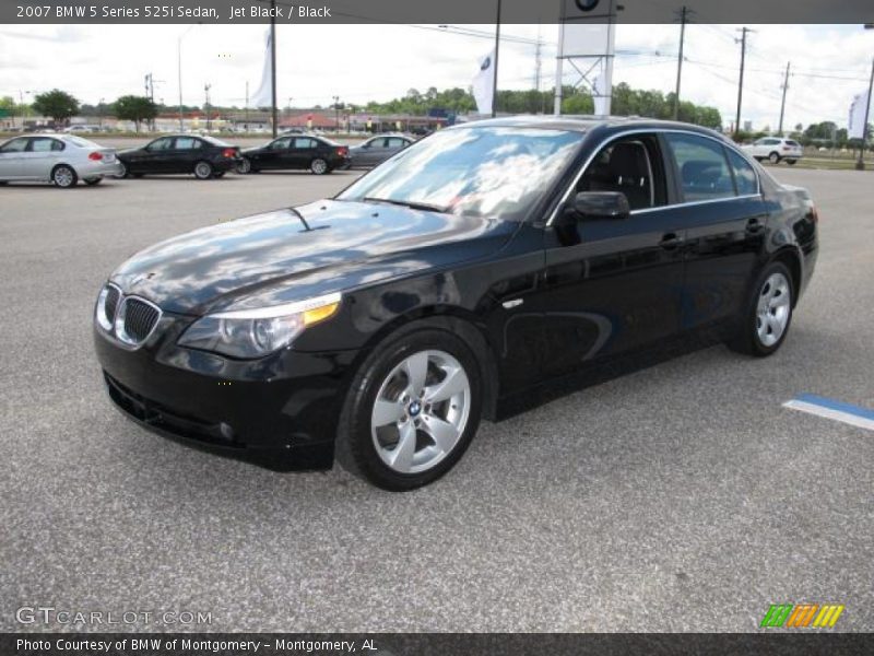 Jet Black / Black 2007 BMW 5 Series 525i Sedan