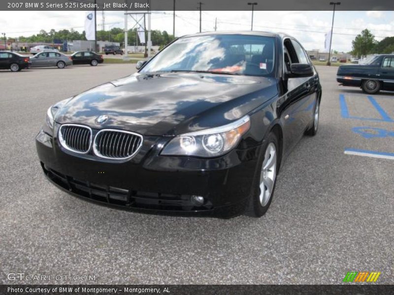 Jet Black / Black 2007 BMW 5 Series 525i Sedan