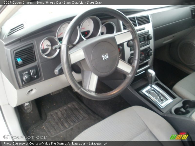Stone White / Dark Slate Gray/Light Slate Gray 2007 Dodge Charger