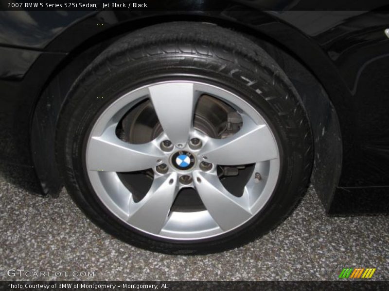 Jet Black / Black 2007 BMW 5 Series 525i Sedan