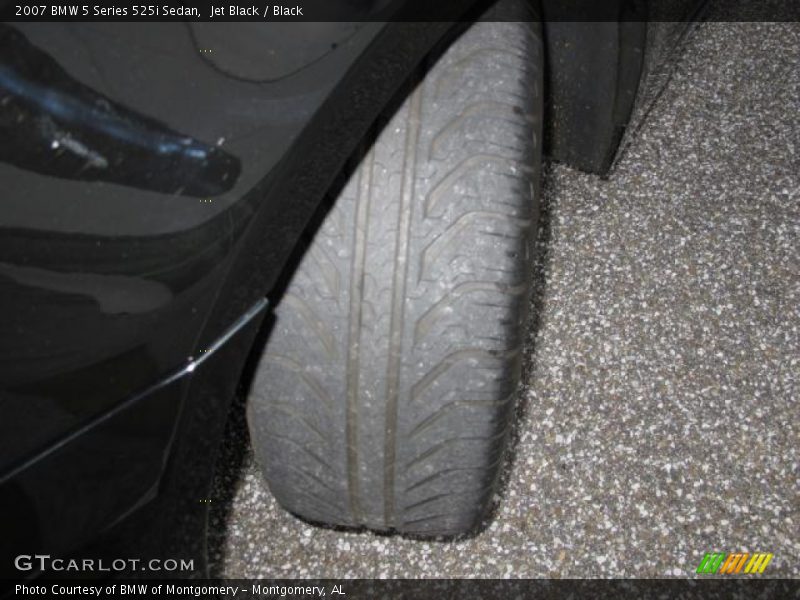 Jet Black / Black 2007 BMW 5 Series 525i Sedan