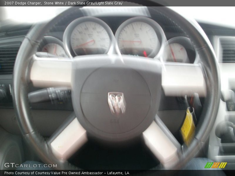 Stone White / Dark Slate Gray/Light Slate Gray 2007 Dodge Charger