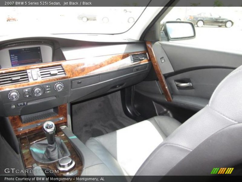 Jet Black / Black 2007 BMW 5 Series 525i Sedan
