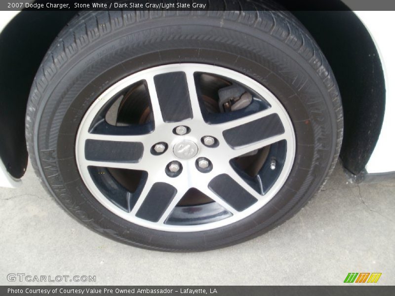 Stone White / Dark Slate Gray/Light Slate Gray 2007 Dodge Charger