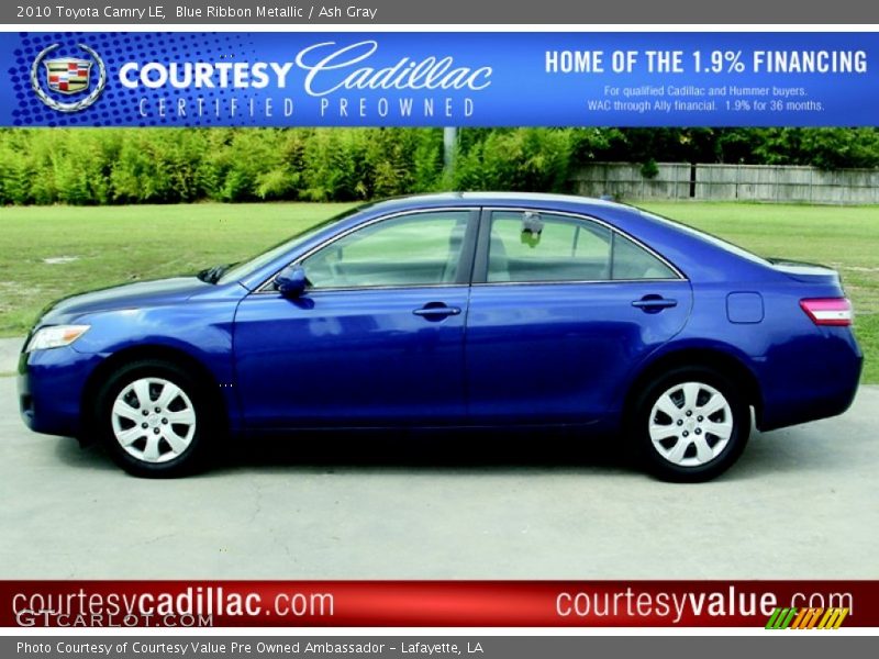 Blue Ribbon Metallic / Ash Gray 2010 Toyota Camry LE