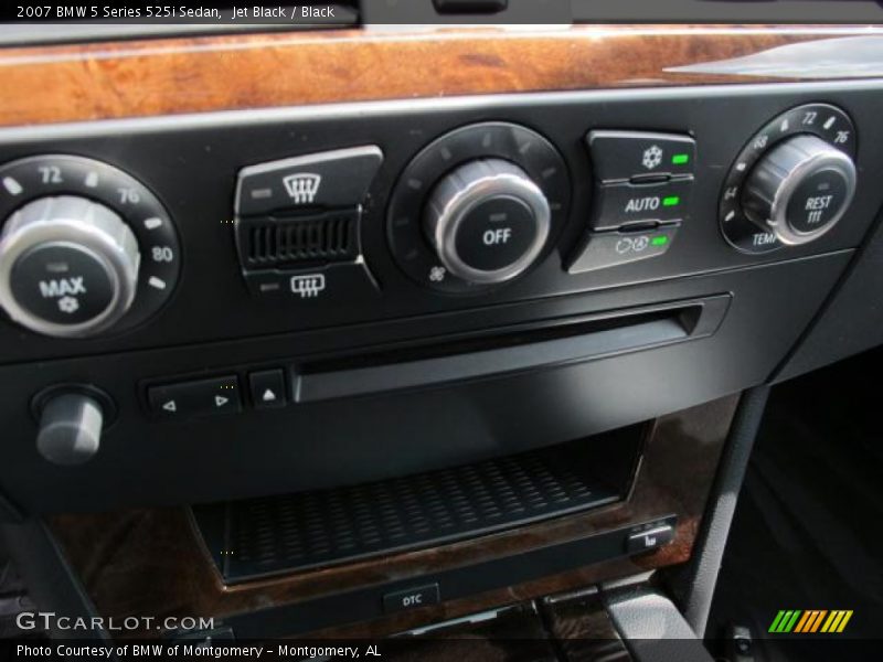 Jet Black / Black 2007 BMW 5 Series 525i Sedan