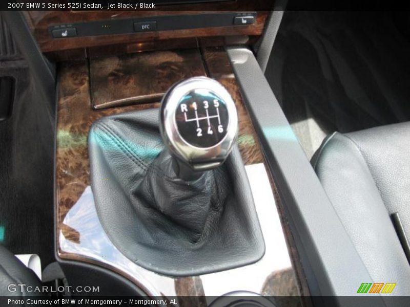Jet Black / Black 2007 BMW 5 Series 525i Sedan