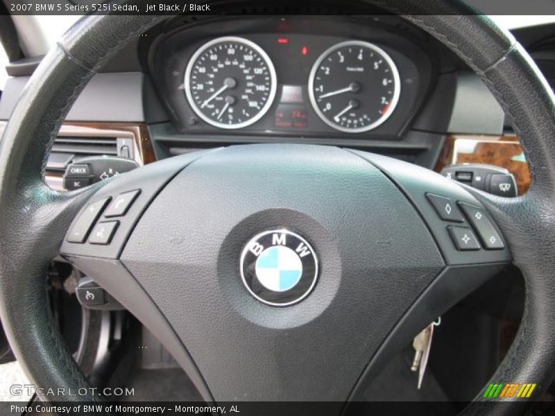 Jet Black / Black 2007 BMW 5 Series 525i Sedan