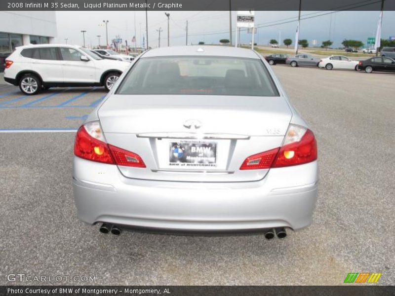 Liquid Platinum Metallic / Graphite 2008 Infiniti M 35 Sedan
