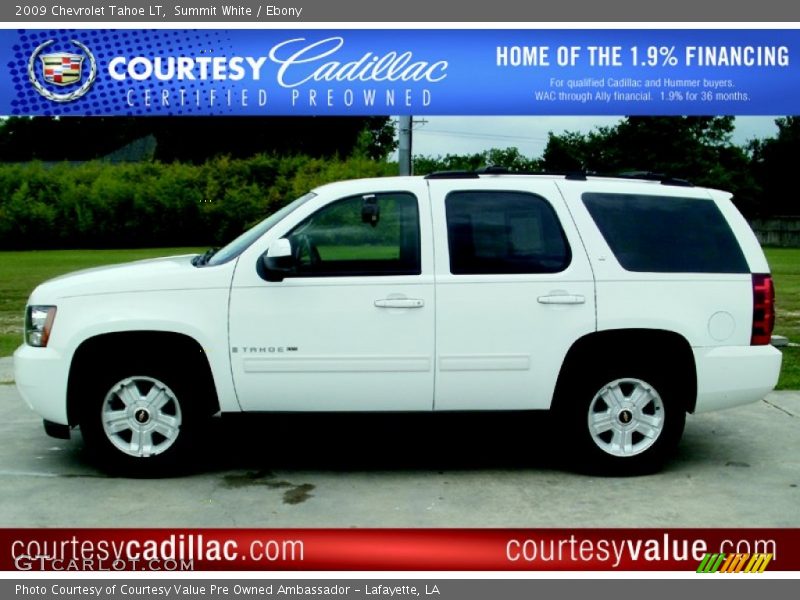 Summit White / Ebony 2009 Chevrolet Tahoe LT