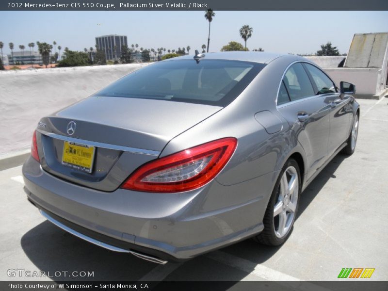 Palladium Silver Metallic / Black 2012 Mercedes-Benz CLS 550 Coupe