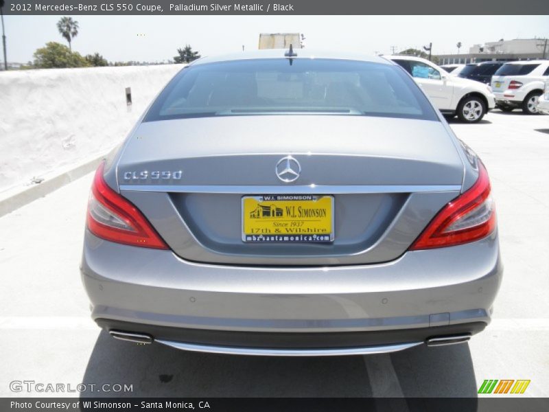 Palladium Silver Metallic / Black 2012 Mercedes-Benz CLS 550 Coupe