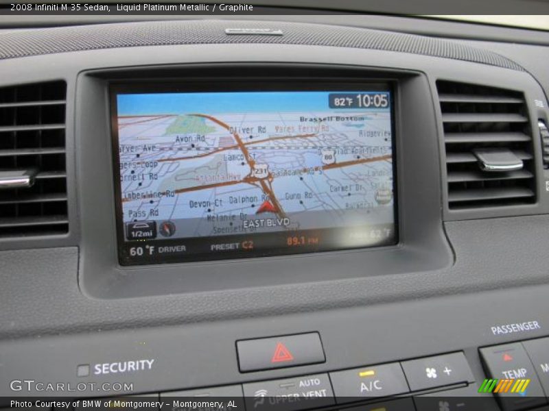 Liquid Platinum Metallic / Graphite 2008 Infiniti M 35 Sedan