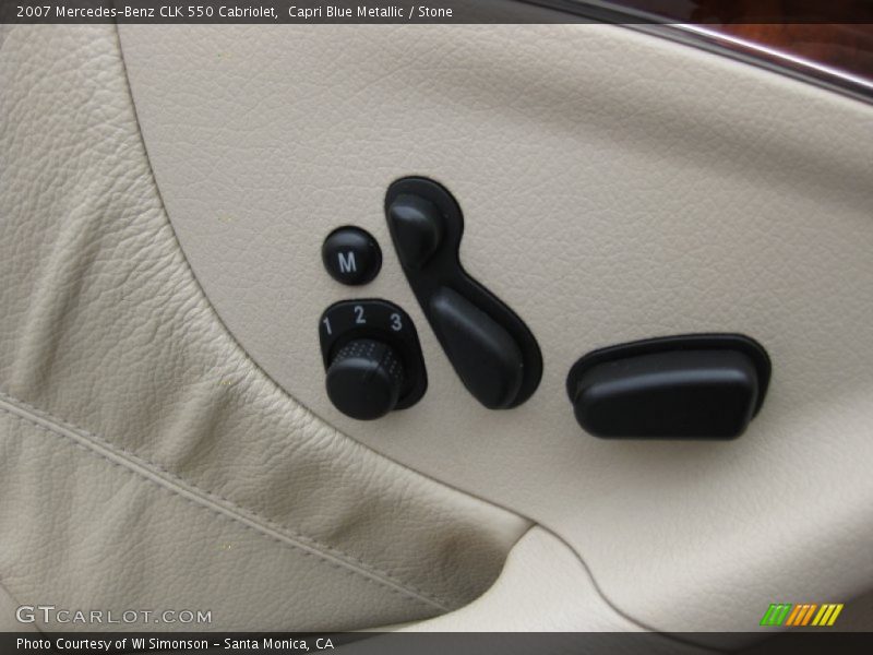 Controls of 2007 CLK 550 Cabriolet
