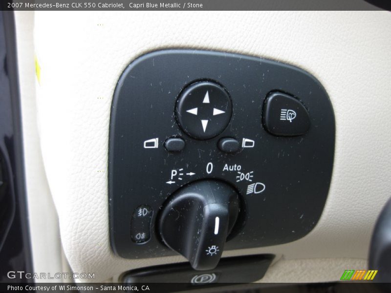 Controls of 2007 CLK 550 Cabriolet