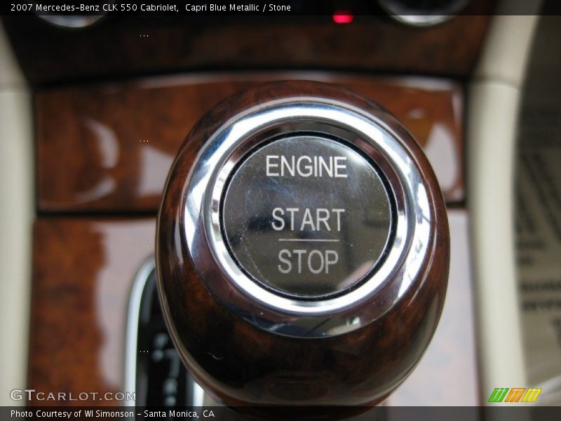 Controls of 2007 CLK 550 Cabriolet