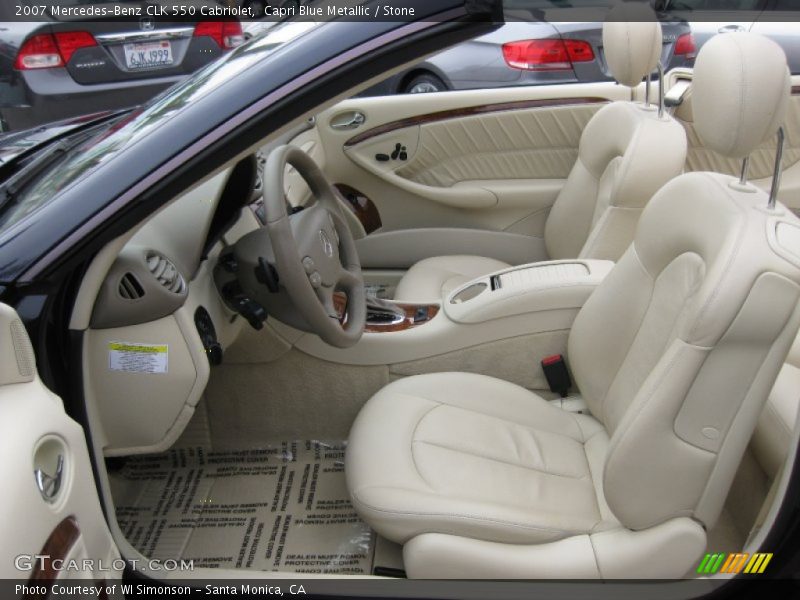  2007 CLK 550 Cabriolet Stone Interior