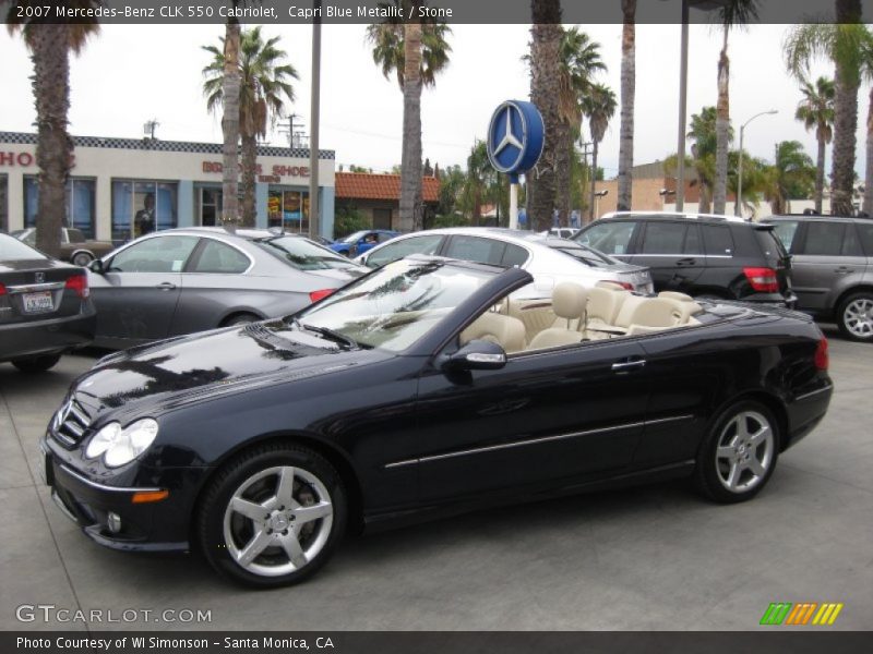  2007 CLK 550 Cabriolet Capri Blue Metallic