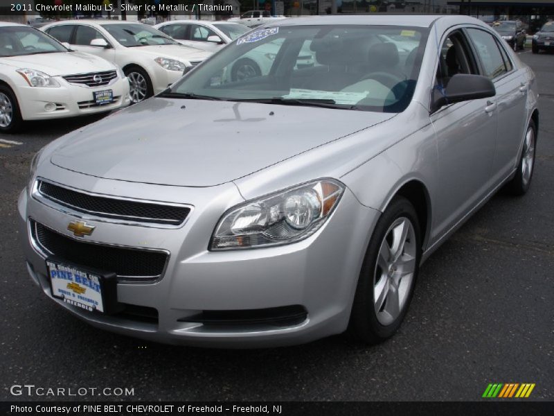 Silver Ice Metallic / Titanium 2011 Chevrolet Malibu LS