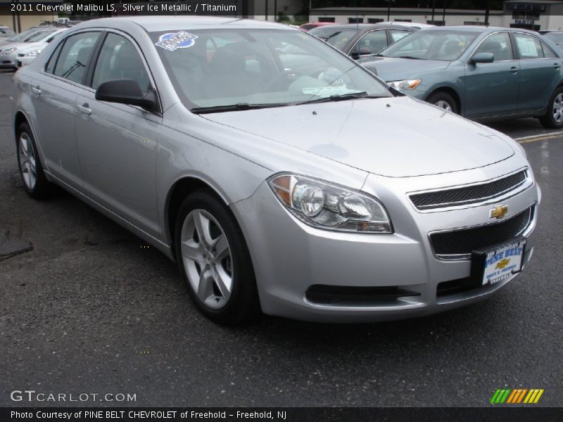 Silver Ice Metallic / Titanium 2011 Chevrolet Malibu LS