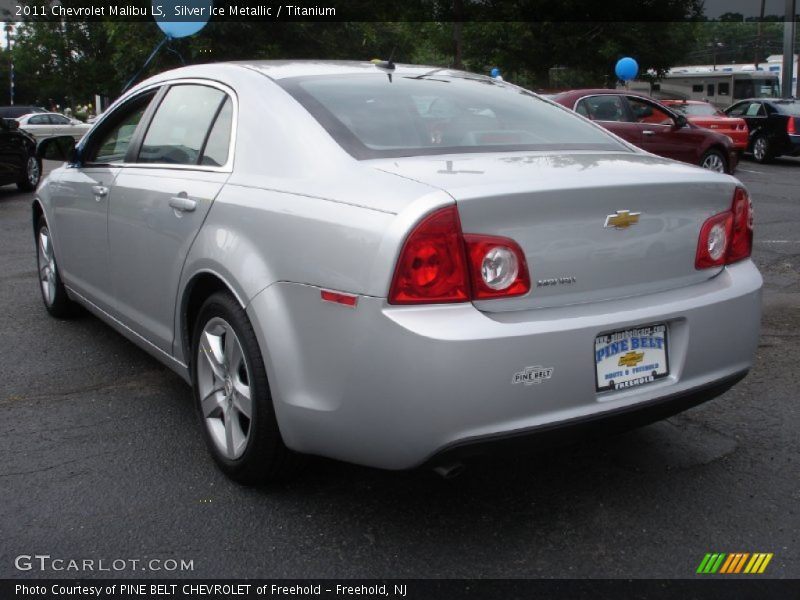 Silver Ice Metallic / Titanium 2011 Chevrolet Malibu LS