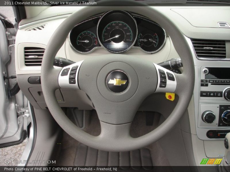 Silver Ice Metallic / Titanium 2011 Chevrolet Malibu LS
