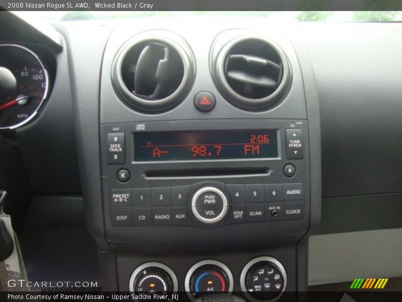 Wicked Black / Gray 2008 Nissan Rogue SL AWD